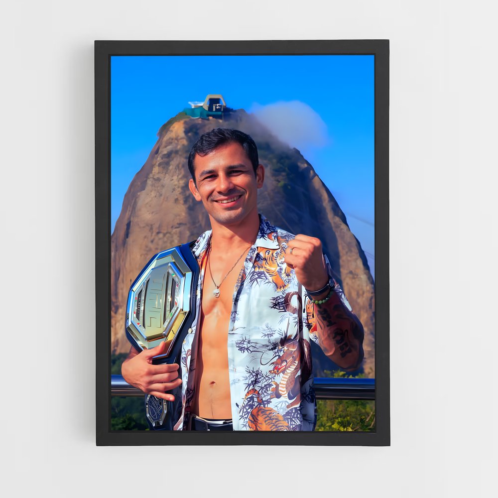 Poster Champion des Cimes – affiche MMA (vue 2)
